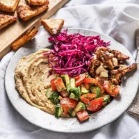 Chicken shawarma plate